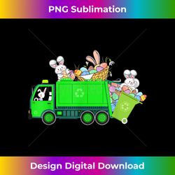Bunny Riding Garbage Truck Easter Day Bunny Garbage Truck - Urban Sublimation PNG Design - Lively and Captivating Visuals
