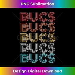Retro Vintage Bucs - Bespoke Sublimation Digital File - Chic, Bold, and Uncompromising