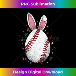 Easter baseball Ball Egg Bunny Ears Funny Gifts Player Boys - Eco-Friendly Sublimation PNG Download - Pioneer New Aesthetic Frontiers