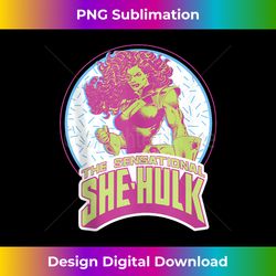 Marvel The Sensational She-Hulk Retro Circle Portrait Tank Top - Minimalist Sublimation Digital File - Immerse in Creativity with Every Design