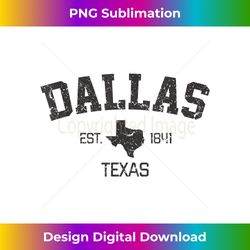 Vintage Dallas Texas Est. 1841 Gift - Classic Sublimation PNG File - Ideal for Imaginative Endeavors