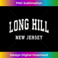 Long Hill New Jersey NJ Vintage Athletic Sports Design - Urban Sublimation PNG Design - Reimagine Your Sublimation Pieces