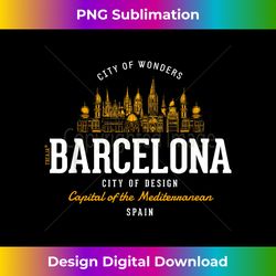 Spain Vintage Styled Retro Barcelona - Urban Sublimation PNG Design - Immerse in Creativity with Every Design