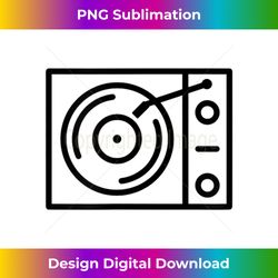 Music Record Player Vinyl Pickup Turntable Retro Vintage - Classic Sublimation PNG File - Spark Your Artistic Genius