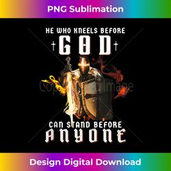 Knight Templar Christian He Who Kneel Before God Jesus Cross - Edgy Sublimation Digital File - Channel Your Creative Reb