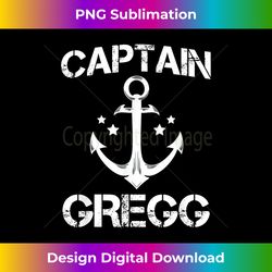 CAPTAIN GREGG Funny Birthday Personalized Name Boat Gift - Eco-Friendly Sublimation PNG Download - Challenge Creative Bo