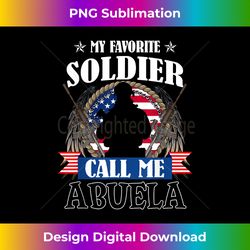 My Favorite Soldier Calls Me Abuela Proud Army Abuela - Retro PNG Sublimation Digital Download
