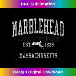 Marblehead Massachusetts MA T-Shirt Vintage Sports Design - Premium PNG Sublimation File