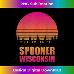 Vintage Spooner Wisconsin WI Retro 80s 90s Graphic Souvenir - Vintage Sublimation PNG Download