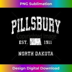 Pillsbury North Dakota ND Vintage Athletic Sports Design - Exclusive Sublimation Digital File