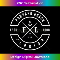 Pompano Beach Florida T Shirt FL Emblem Souvenir - High-Quality PNG Sublimation Download
