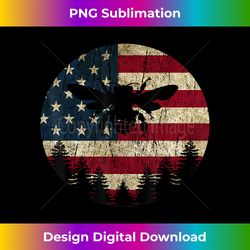 Patriotic Beekeeper Shirt American Flag 4th of july Gift Bee - PNG Transparent Sublimation Design