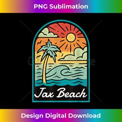 Jax Beach Florida Vintage - Creative Sublimation PNG Download
