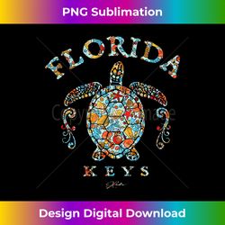 JCombs Florida Keys, Sea Turtle with Seashells, Beach - Modern Sublimation PNG File