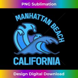 graphic manhattan beach california pocket wave souvenir - decorative sublimation png file