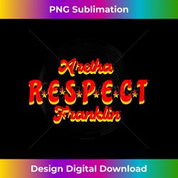 Aretha Franklin Respect Spiral V-Neck - Premium PNG Sublimation File