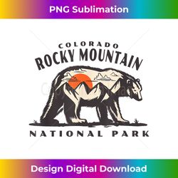rocky mountain national park bear mountains sun graphic art 2 - artistic sublimation digital file
