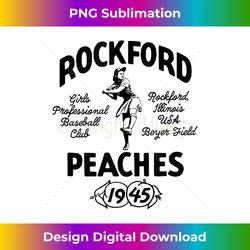 vintage rockford illinois peaches defunct women's baseball tank top 2 - png transparent digital download file for sublim