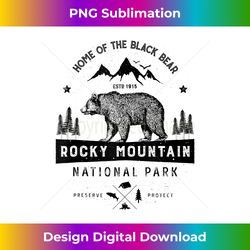 rocky mountain national park vintage colorado bear men women tank top 2 - exclusive png sublimation download