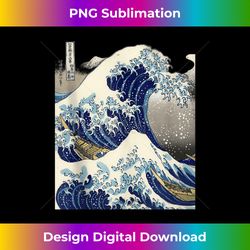 Japanese tattoo ukiyo-e kanagawa the great wave Tank Top 1 - PNG Transparent Sublimation Design