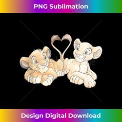 Disney The Lion King Simba and Nala Hearts Valentineu2019s Day Tank Top - Premium Sublimation Digital Download