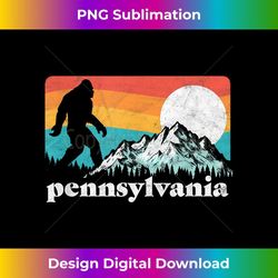 pennsylvania retro bigfoot mountains graphic 2 - exclusive sublimation digital file