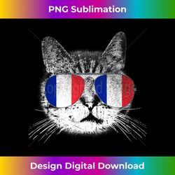 Cat Shirt France French Flag Country Retro Men Women Kids - Artistic Sublimation Digital File
