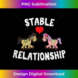 Funny Couple horses in a Stable relationship for Valentines - Exclusive PNG Sublimation Download
