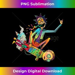 Rick and Morty Psychedelic Rick with Skateboard Morty - PNG Transparent Digital Download File for Sublimation
