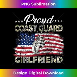 Flag Proud Coast Guard Girlfriend Gifts For Coast Guard - PNG Transparent Sublimation File