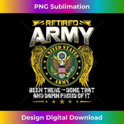 Army Retired Military U.S. Army Retirement Tank Top - PNG Transparent Digital Download File for Sublimation