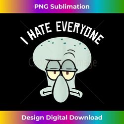 SpongeBob SquarePants Squidward I Hate Everyone Tank Top - PNG Transparent Digital Download File for Sublimation