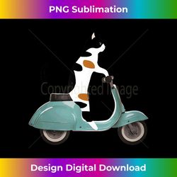 Funny Cat on a Scooter - Exclusive PNG Sublimation Download