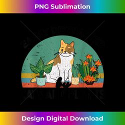 Easily Distracted By Cats And Plants for Garden Kitten Lover - Decorative Sublimation PNG File