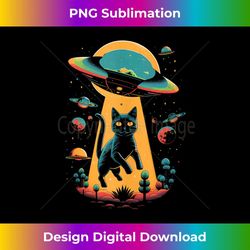Funny Alien Cat UFO - Modern Sublimation PNG File