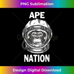 Ape Nation To The Moon Diamond Hands Stock Trading - Decorative Sublimation PNG File