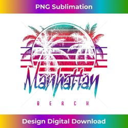 retro 80's manhattan beach palm trees 2 - retro png sublimation digital download