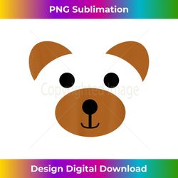 bear face halloween costume brown bear animal t - png sublimation digital download