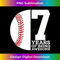 7 YEARS OF BEING AWESOME 7TH BIRTHDAY BASEBALL - Retro PNG Sublimation Digital Download