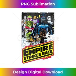 Star Wars The Empire Strikes Back Vintage Comic Logo 2 - PNG Transparent Sublimation File