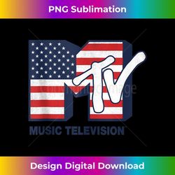 mtv american flag logo 1 - creative sublimation png download