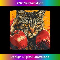 cool boxing cat for boxing gloves and cats lovers - instant sublimation digital download
