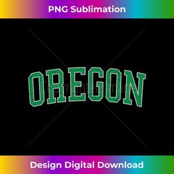 Vintage Oregon OH Distressed Green Varsity Style 1 - Artistic Sublimation Digital File