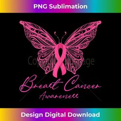 Breast Cancer Awareness Pink Butterfly Pink Ribbon - Stylish Sublimation Digital Download