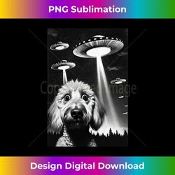 Goldendoodle UFO Funny Meme Alien Doodle Dog UFO Selfie - Stylish Sublimation Digital Download