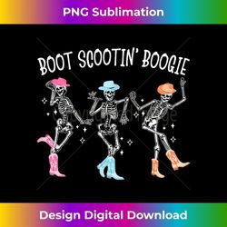 Boot Scootin' Boogie Retro Western Skeleton Dancing Cowboys - Artistic Sublimation Digital File