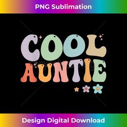 Groovy Retro Cool Auntie Vintage Floral To Auntie From Niece - Professional Sublimation Digital Download