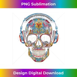Headphones Cinco de Mayo Sugar Skull Cool Music Lover - Premium Sublimation Digital Download