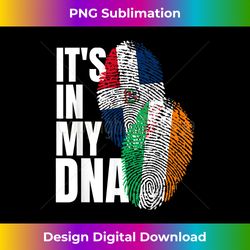 Irish And Dominican Mix DNA Heritage Flag - PNG Sublimation Digital Download