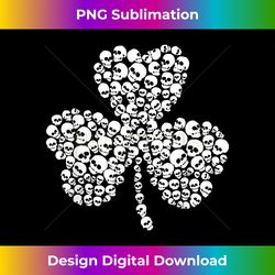 Shamrock of Skulls St. Patrick's Day 1 - Elegant Sublimation PNG Download